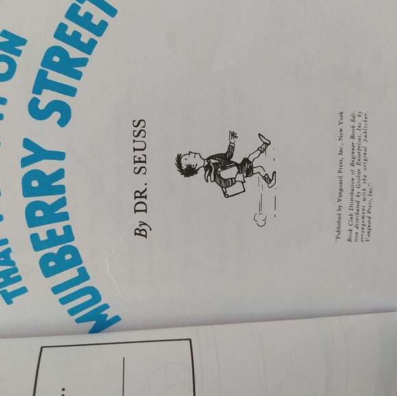 Mulberry street Dr Seuss RARE book - Picture 10 of 13